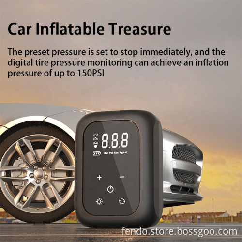 7.4V Mini Wholesale LED Digital Display Tyre Compressor
